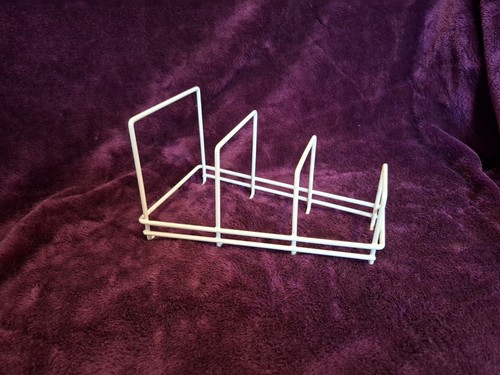 White plastic coated metal - white,