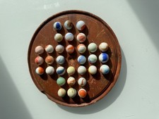 Antique Solitaire Board with