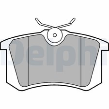 LP2255 DELPHI BRAKE PAD SET