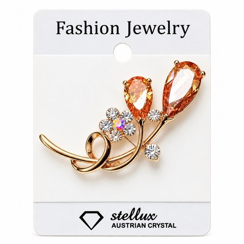 Ladies crystal flower - crystal,