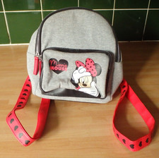Disney Minnie Mouse Rucksack Girls Red Grey Backpack School Vegan Christmas Gift