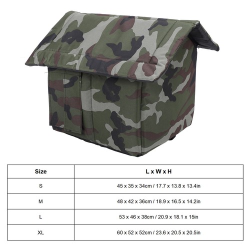 Outside cat house shelter - house,