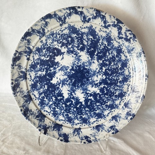 Salt glazed pottery - glazed, blue