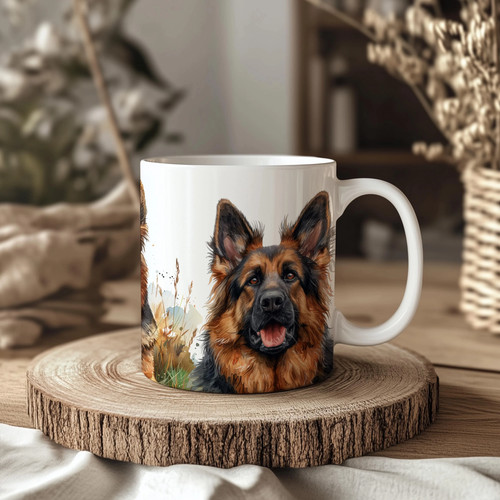 German shepherd 11oz ceramic - 11oz,
