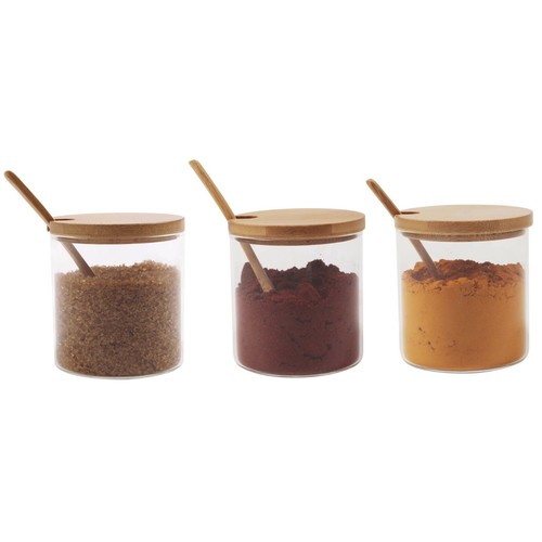 Small glass canister jar - canister,