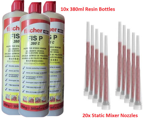 10x fischer injection mortar - injection,