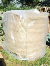PACK OF 8 NEW HAY STRAW Bale Bag Cover large round 4ft 5ft  PLASTIC WATERPROOF G