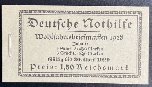 Germany 1928 mh27 mnh - germany, **
