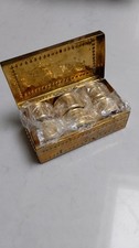 Set of 6 Vintage Brass Napkin