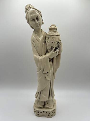 Asian ivory resin - resin, woman