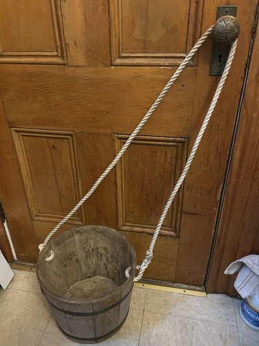 Vintage wooden water - wooden, bucket