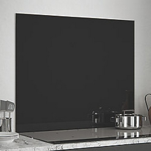 Splashback black kitchen - splashback,