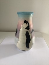 Dennis China Works  ‘Penguin’ Pattern Vase No. 295 Designed By Sally TUFFIN