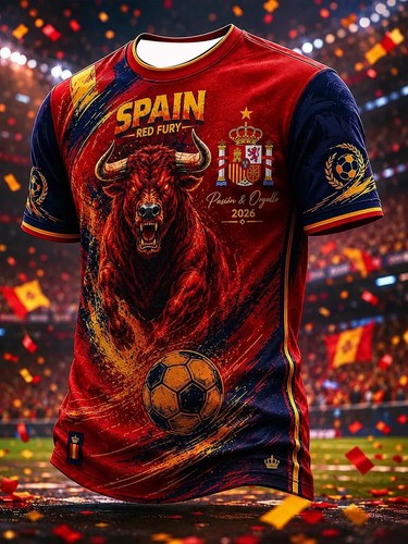 Printed spanish bull - printed,