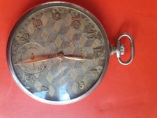 VINTAGE 1940s TEMPO ROLLED GOLD ART DECO DIAL GENTS POCKET WATCH GWO