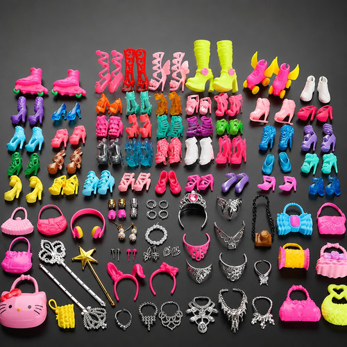 70pcs barbie doll clothes - doll,