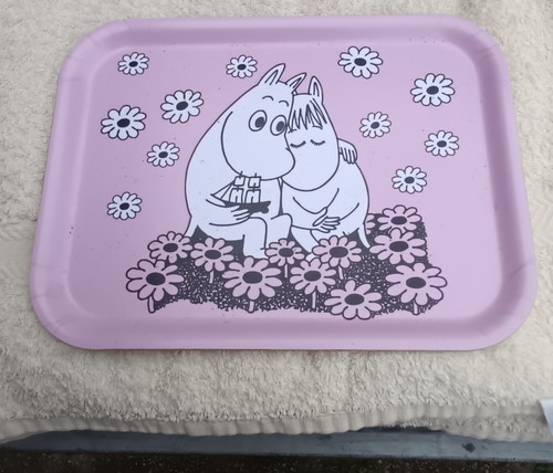 Moomin tray pink - , made