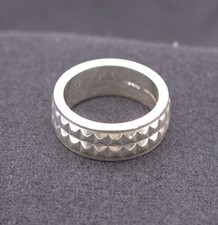 Tiffany & Co. Sterling Silver Moderne Studded Pyramid Ring