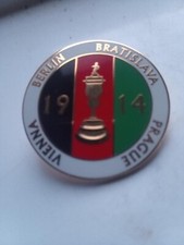 NEW GLENTORAN FC, VIENNA CUP 1914, PIN BADGE. NORTHERN IRELAND FOOTBALL.
