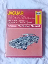 Haynes Owners Workshop Manual Jaguar XJ6 & XJ Plus Daimler Sovereign 1968-1976