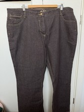 John Rocha Chocolate Denim Jeans Size 22