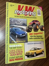 Vintage VW Motoring magazine April 1991 - Corrado G60, Audi 80, Tamiya Beetle