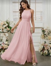 Pink Long Bridal Bridesmaid