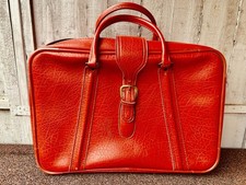 Red vintage suitcase 1970s - red,
