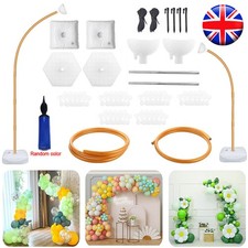 1.5m+ 2.5m Balloon Arch Kit Free Bending Shape Half Arch Balloon Stand and Base