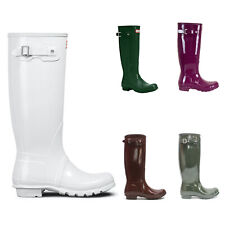 Hunter Womens Boots Original Tall Gloss Waterproof Wellington Rubber