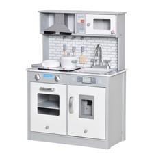 HOMCOM Kids Wooden Toy Kitchen