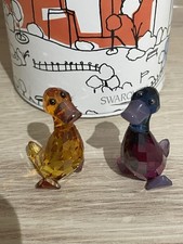 Swarovski Figurine Lovlots City Park Lily and Luke (Ducks) Retired 1039868