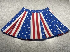 Cheerleader Skirt USA Stars & Stripes Size UK12 / Fancy Dress 