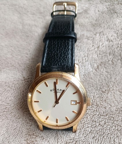 Mens rotary date watch calf - mens,