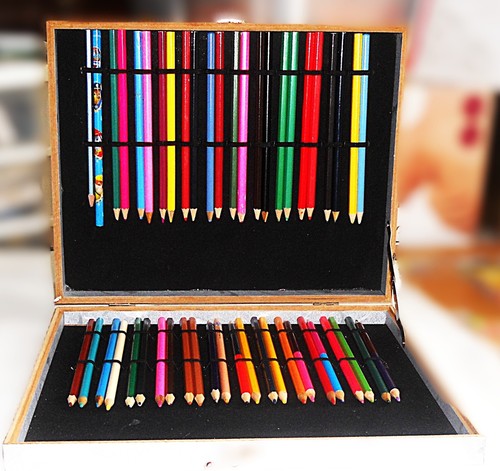 Wooden pencil storage - wooden,