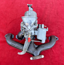 Classic Mini, standard manifold + servo blank, HS4 carb & exhaust clamp. V.G.C.