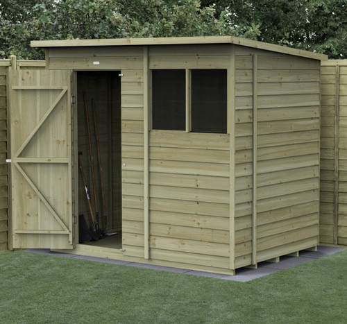 7x5 pent shed single - single, 2