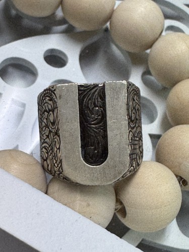 Gucci 925 etched alphabet - etched,