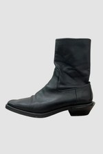 ZARA Cuban Heel Leather Boots
