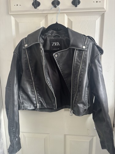 Women zara leather jacket - zara,