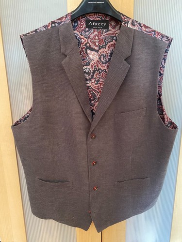 Grey fine corduroy waistcoat