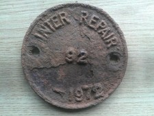 British Railways Wagon Plate -