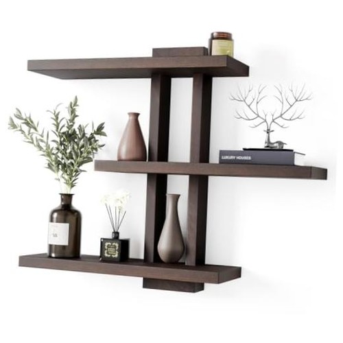 Wood floating shelves - floating,