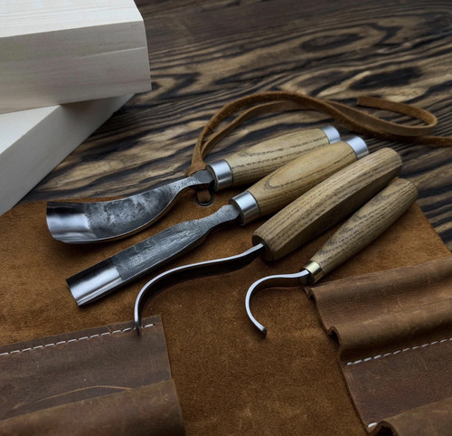 Piece hand forged spoon - 4-piece,