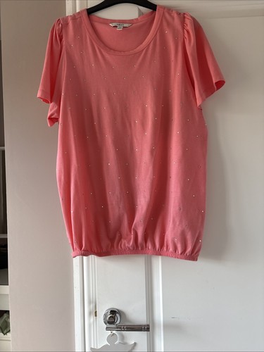 Next coral bubble hem shirt - coral, t-shirt