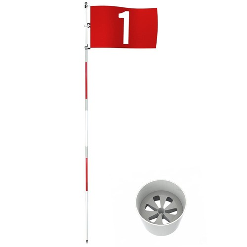 6ft golf flagstick - &, set