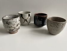 William Marshall, Shinsaku & Tomoo Hamada & Kenneth Quick Tea Bowls. Rare.