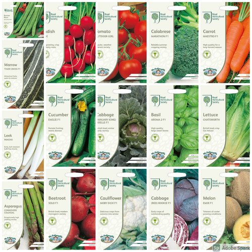 Vegetable seeds rhs collection - vegetable,