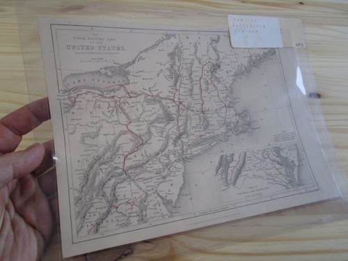 Rare antique map northeast - rare,
