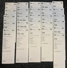 21x Stagecoach Manchester Timetable Leaflets (pre Bee Network) 2021 to 2024